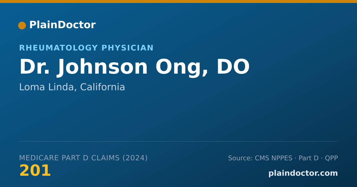 Shareable card for Johnson Ong, DO - Student in an Organized Health Care Education/Training Program, Ventura, CA