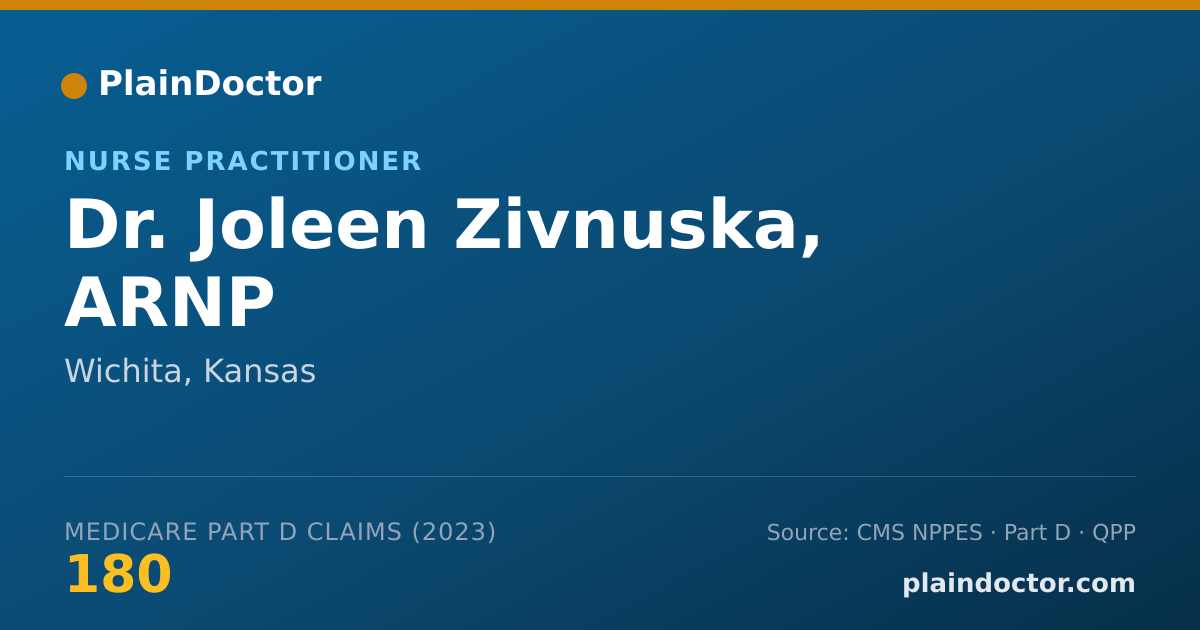 Shareable card for Joleen Zivnuska, ARNP - Nurse Practitioner, Wichita, KS