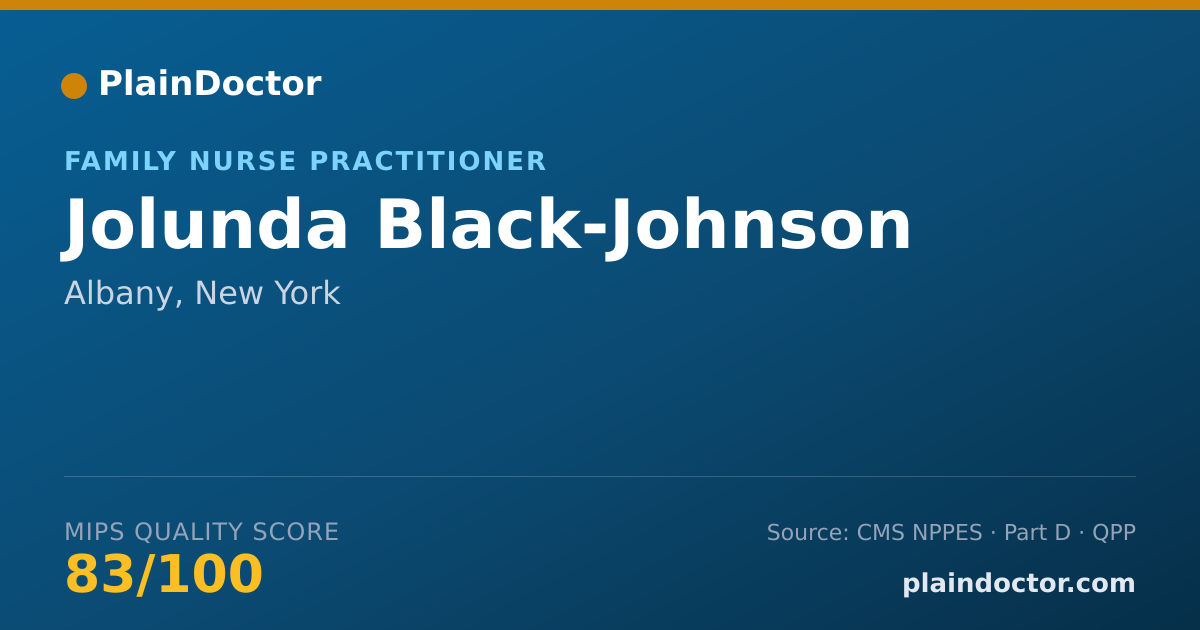 Shareable card for Jolunda Black-Johnson - Family Nurse Practitioner, Albany, NY