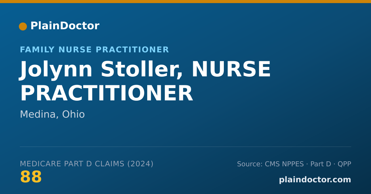 Shareable card for Jolynn Stoller, NURSE PRACTITIONER - Family Nurse Practitioner, Medina, OH