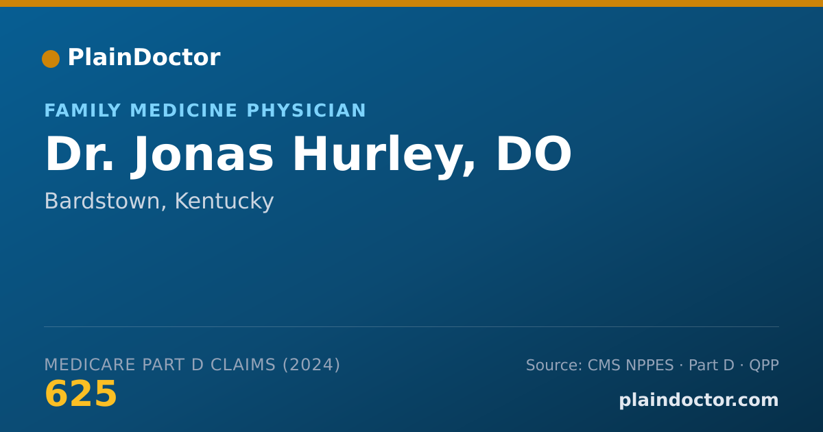 Shareable card for Jonas Hurley, DO - Family Medicine Physician, Bardstown, KY