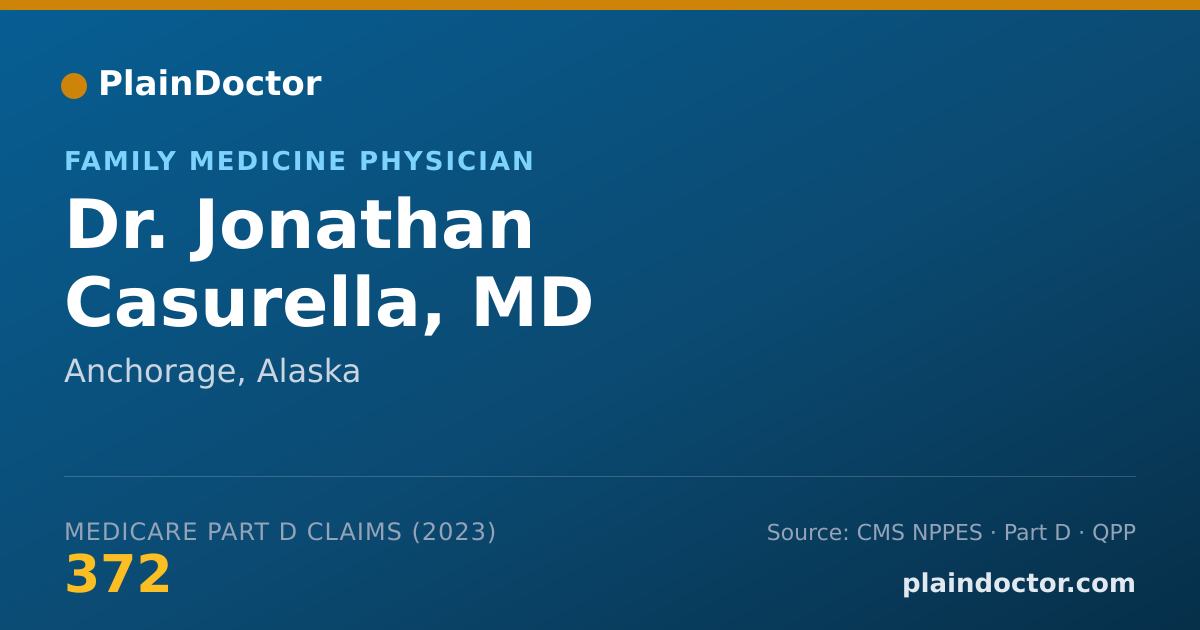 Shareable card for Jonathan Casurella, MD - Family Medicine Physician, Anchorage, AK
