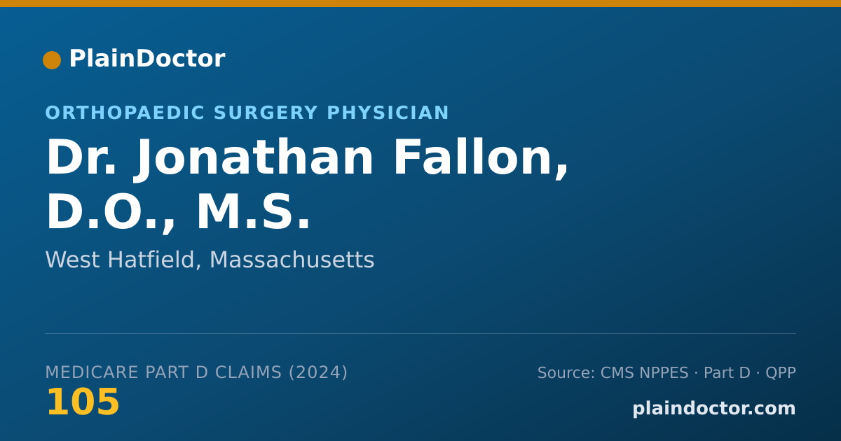 Shareable card for Jonathan Fallon, D.O., M.S. - Orthopaedic Surgery Physician, West Hatfield, MA