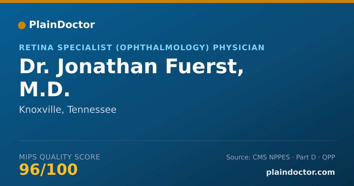 Shareable card for Jonathan Fuerst, M.D. - Retina Specialist (Ophthalmology) Physician, Knoxville, TN