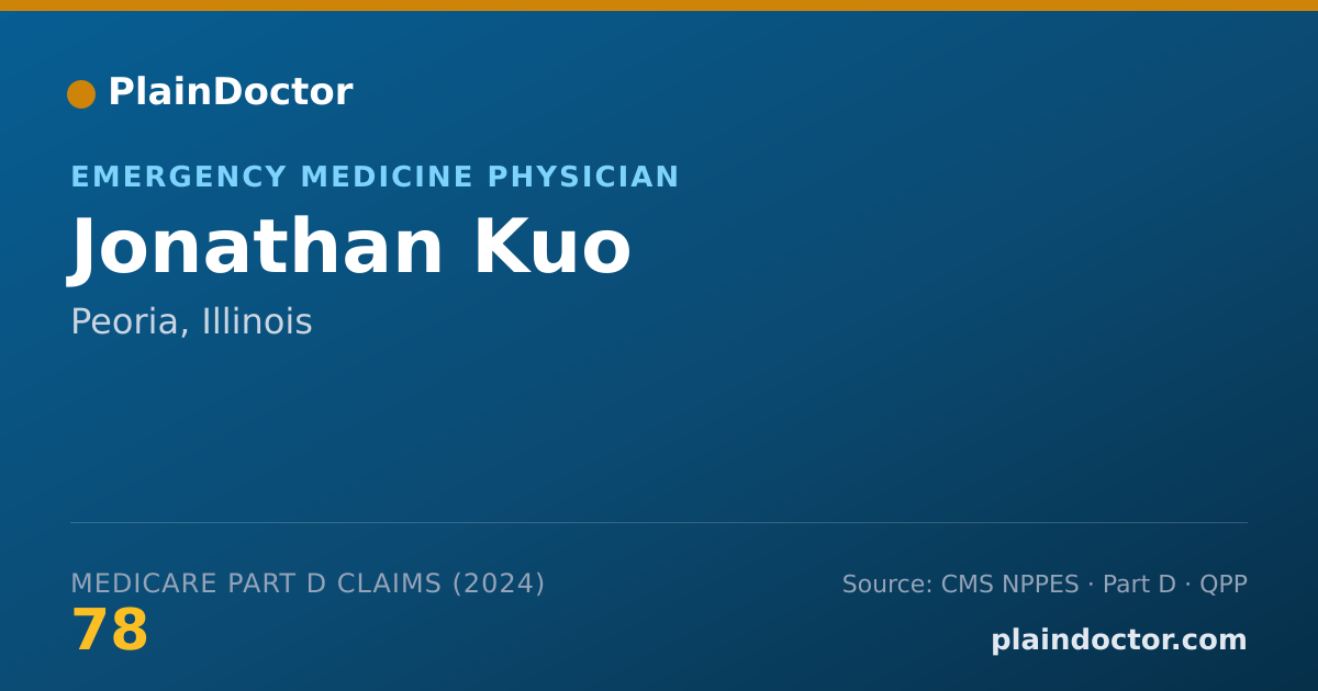 Shareable card for Jonathan Kuo - Emergency Medicine Physician, Peoria, IL