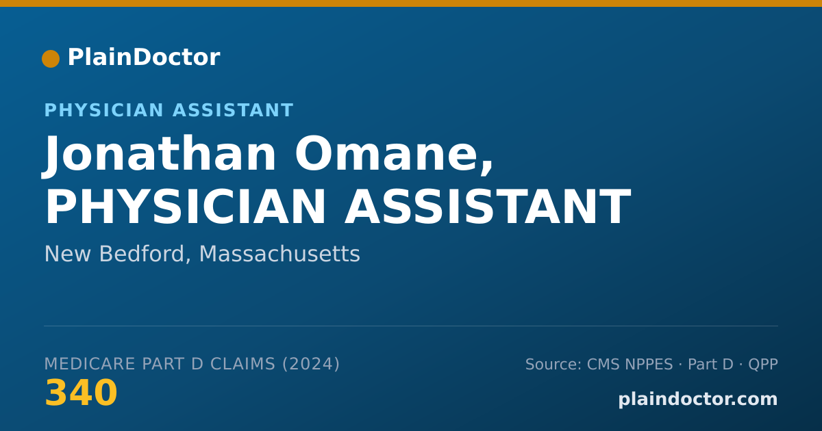 Shareable card for Jonathan Omane, PHYSICIAN ASSISTANT - Physician Assistant, New Bedford, MA