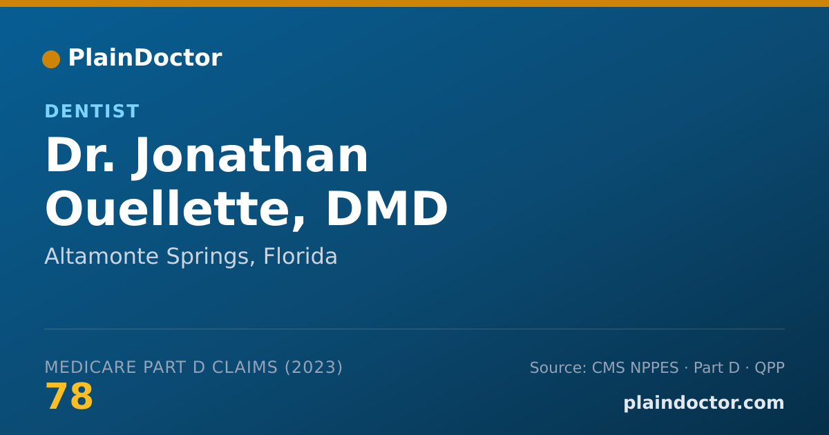 Shareable card for Jonathan Ouellette, DMD - Dentist, Altamonte Springs, FL