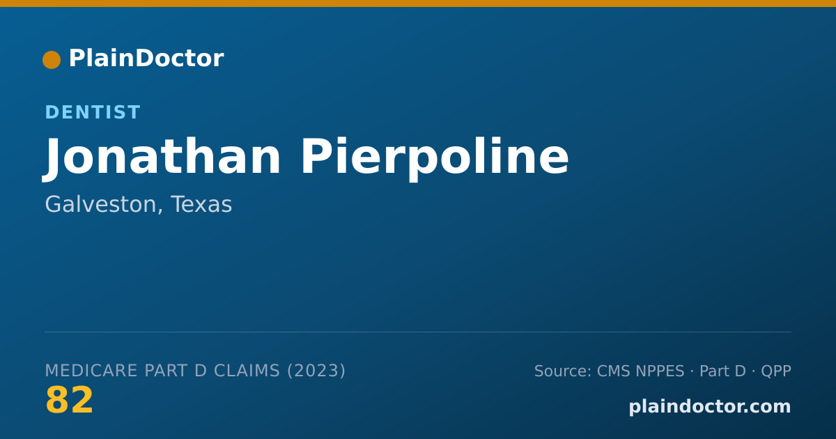 Shareable card for Jonathan Pierpoline - Dentist, Galveston, TX