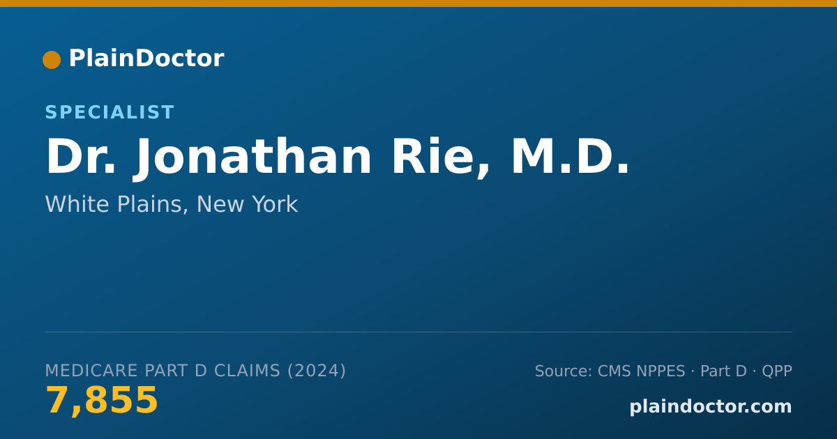 Shareable card for Jonathan Rie, M.D. - Specialist, White Plains, NY