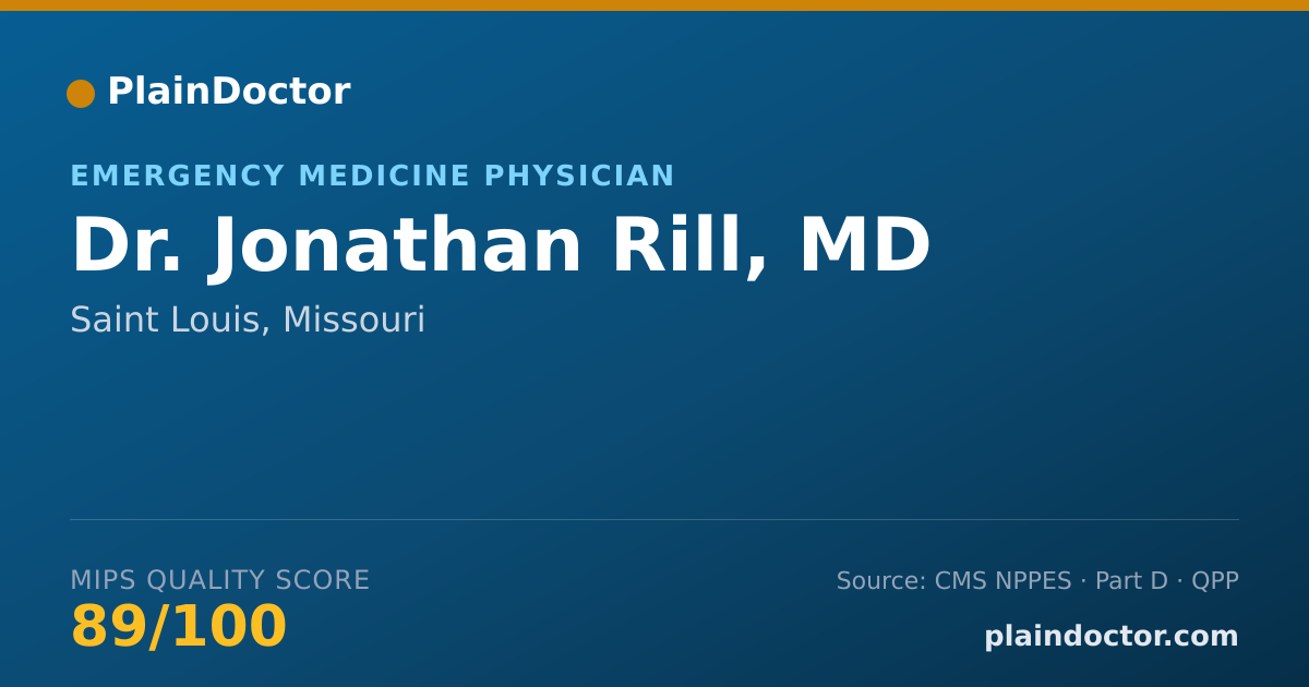 Shareable card for Jonathan Rill, MD - Emergency Medicine Physician, Saint Louis, MO