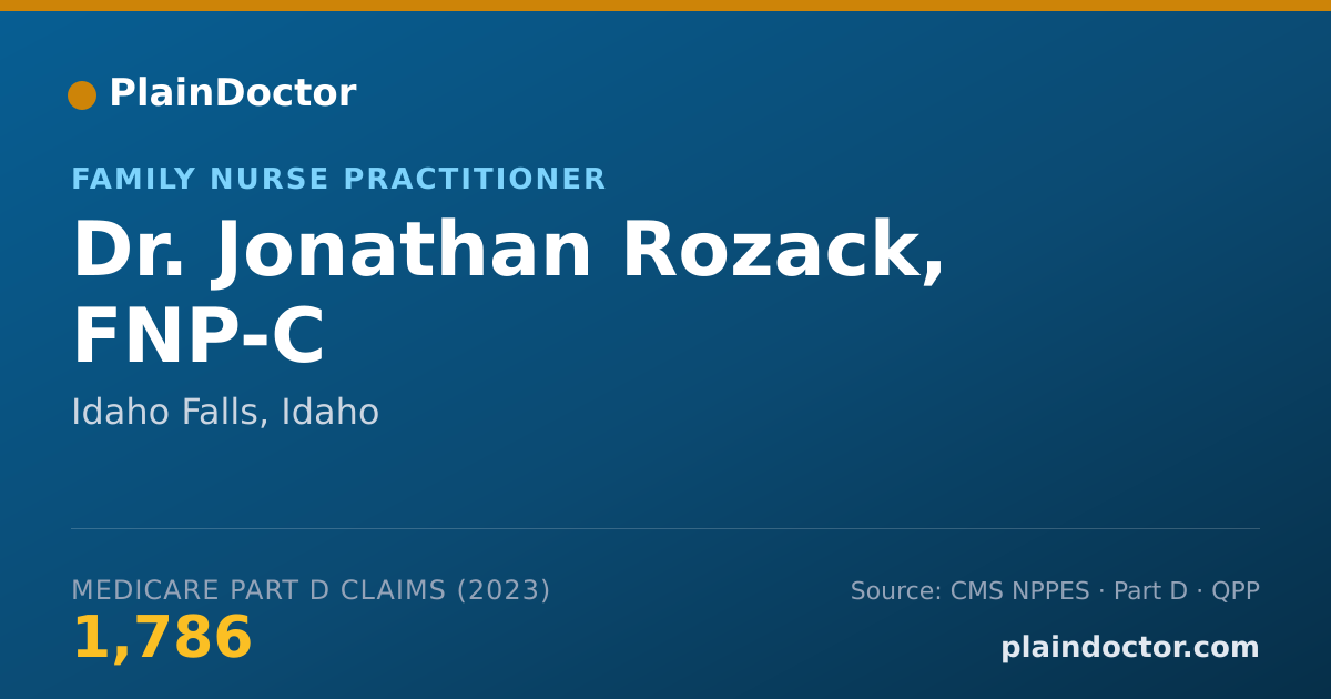 Shareable card for Jonathan Rozack, FNP-C - Family Nurse Practitioner, Idaho Falls, ID