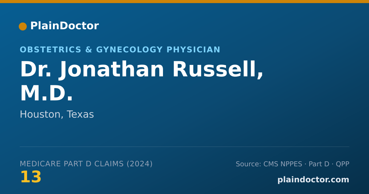 Shareable card for Jonathan Russell, M.D. - Specialist, Houston, TX