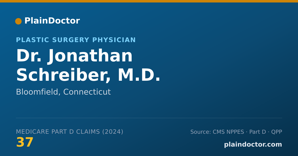 Shareable card for Jonathan Schreiber, M.D. - Plastic Surgery Physician, Bloomfield, CT