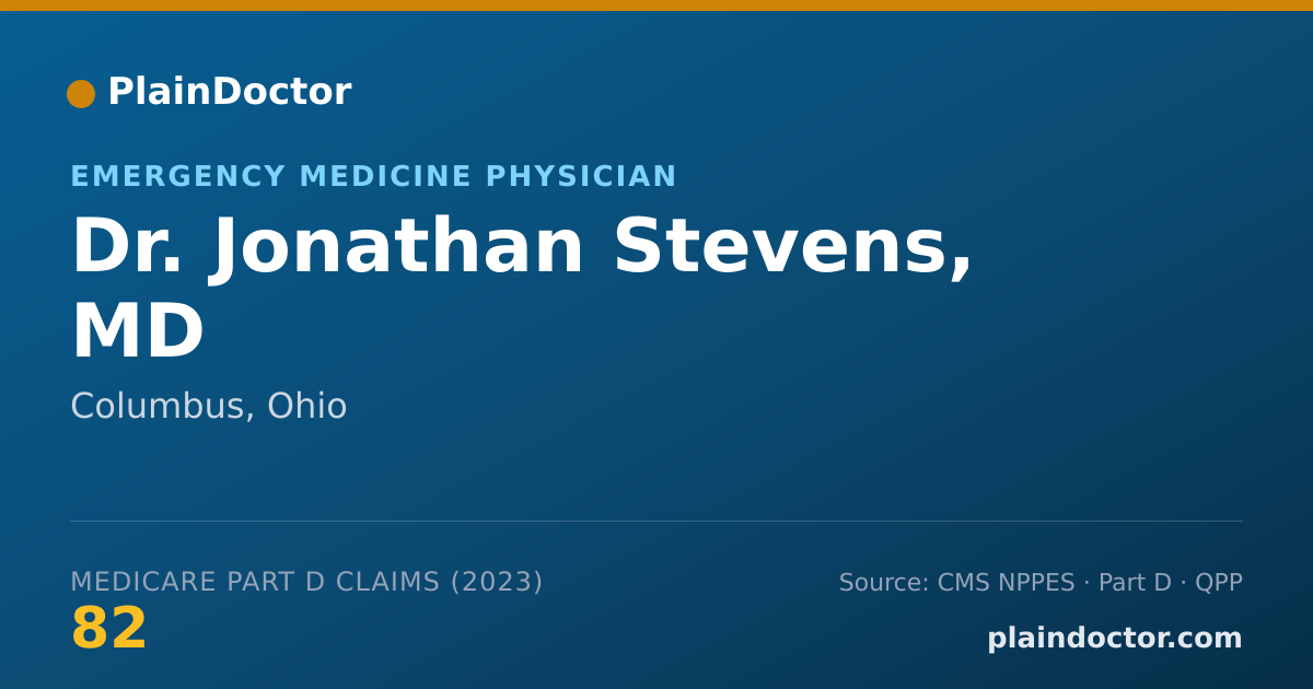 Shareable card for Jonathan Stevens, MD - Emergency Medicine Physician, Columbus, OH