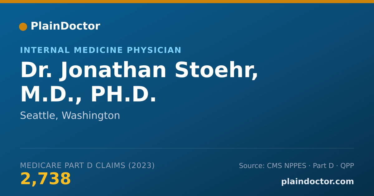 Shareable card for Jonathan Stoehr, M.D., PH.D. - Internal Medicine Physician, Seattle, WA
