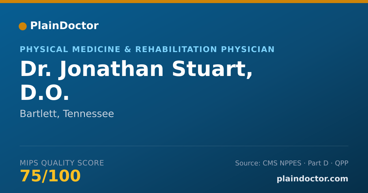 Shareable card for Jonathan Stuart, D.O. - Physical Medicine & Rehabilitation Physician, Bartlett, TN