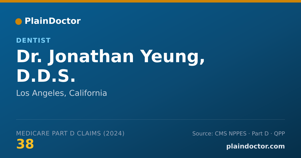 Shareable card for Jonathan Yeung, D.D.S. - Dentist, Los Angeles, CA