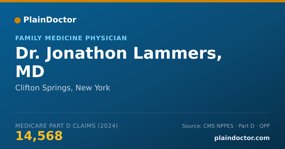 Shareable card for Jonathon Lammers, MD - Family Medicine Physician, Clifton Springs, NY