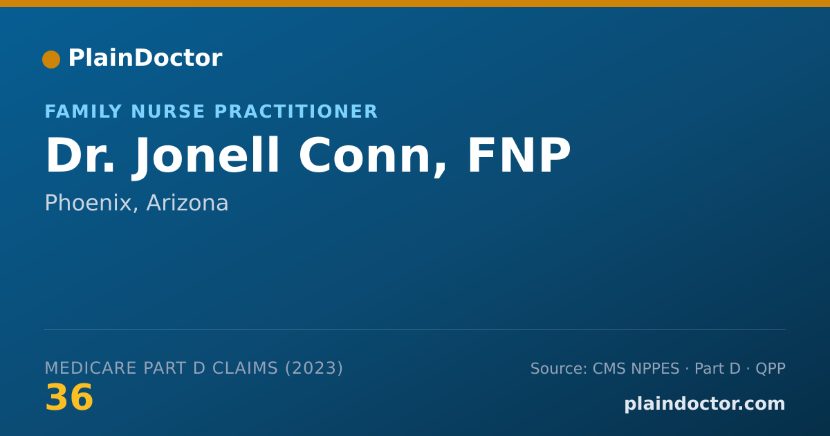 Shareable card for Jonell Conn, FNP - Family Nurse Practitioner, Phoenix, AZ