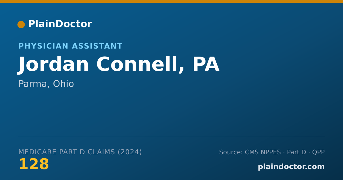 Shareable card for Jordan Connell, PA - Physician Assistant, Parma, OH