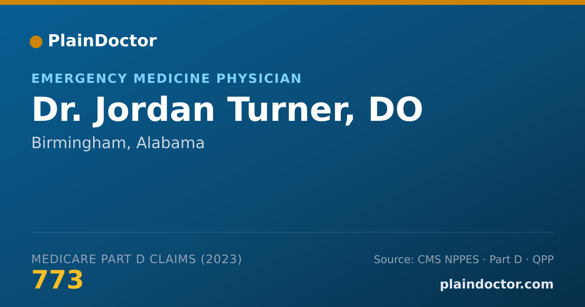 Shareable card for Jordan Turner, DO - Emergency Medicine Physician, Birmingham, AL