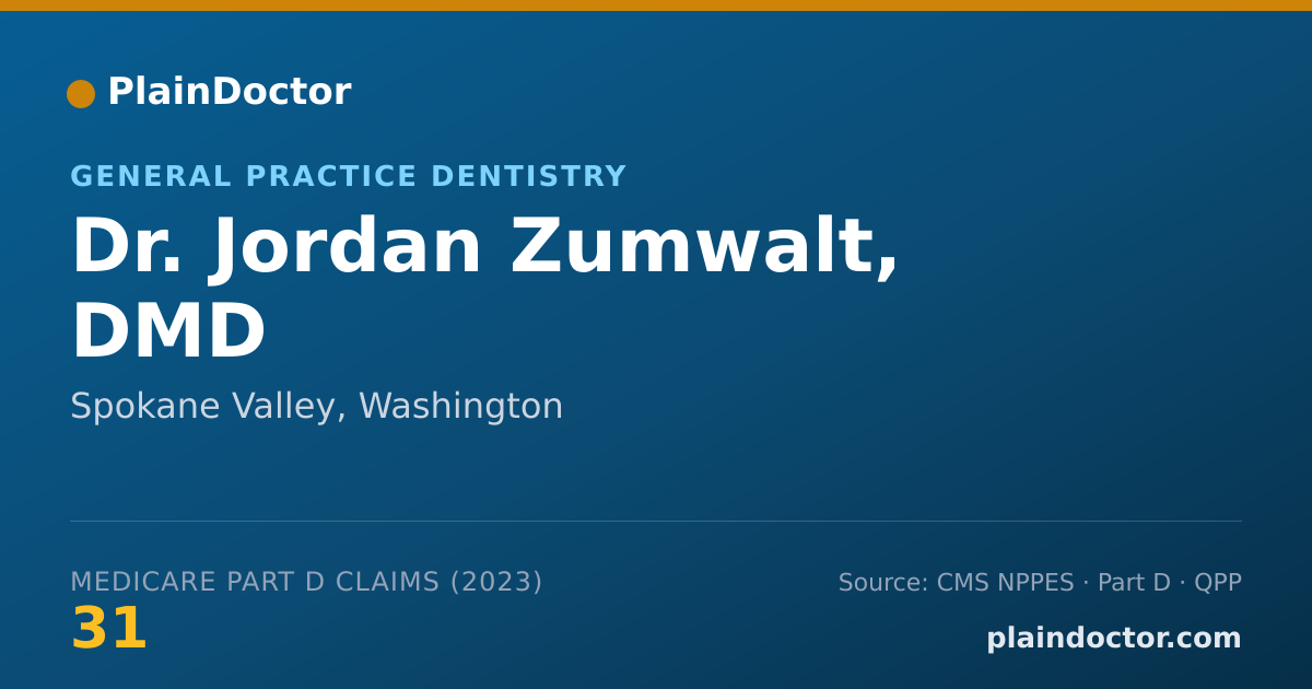 Shareable card for Jordan Zumwalt, DMD - General Practice Dentistry, Spokane Valley, WA