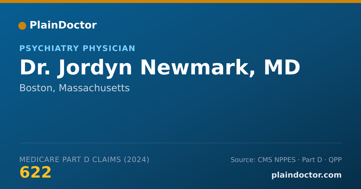 Shareable card for Jordyn Newmark, MD - Psychiatry Physician, Boston, MA