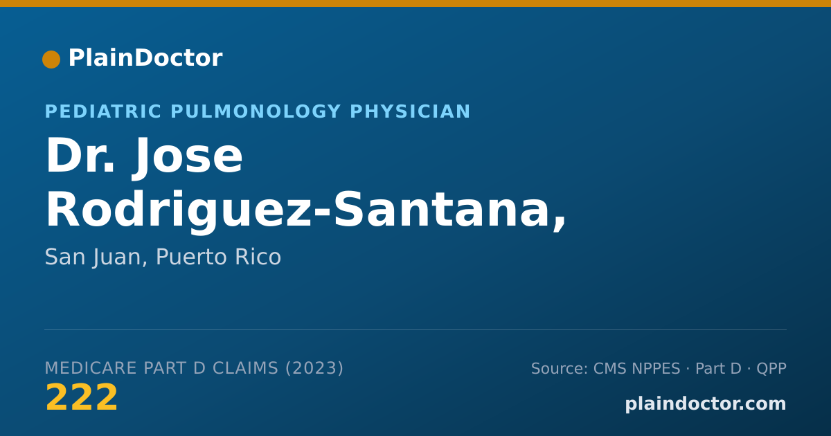 Shareable card for Jose Rodriguez-Santana, M.D. - Pediatric Pulmonology Physician, San Juan, PR