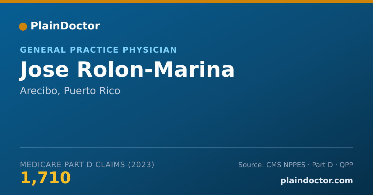 Shareable card for Jose Rolon-Marina - General Practice Physician, Arecibo, PR