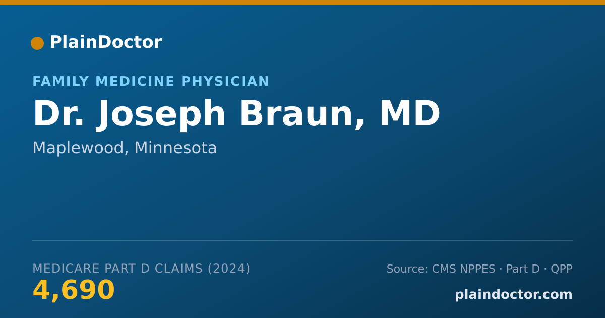 Shareable card for Joseph Braun, MD - Family Medicine Physician, Maplewood, MN