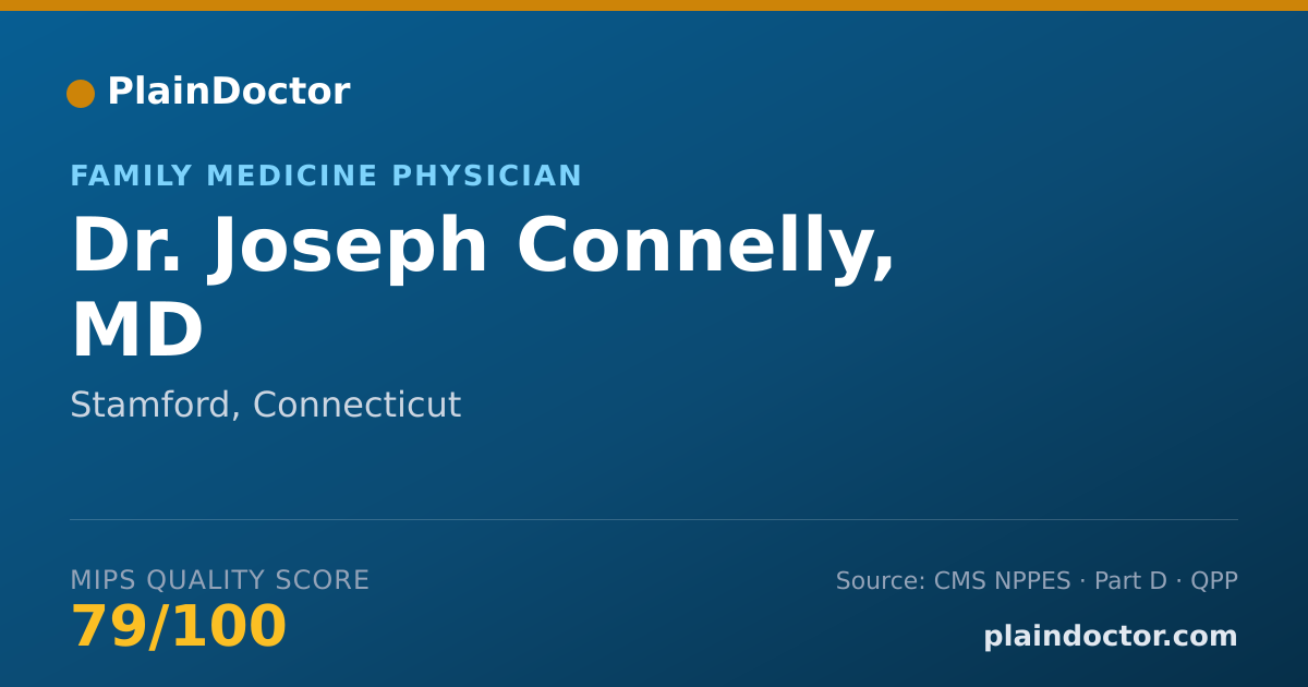 Shareable card for Joseph Connelly, MD - Family Medicine Physician, Stamford, CT