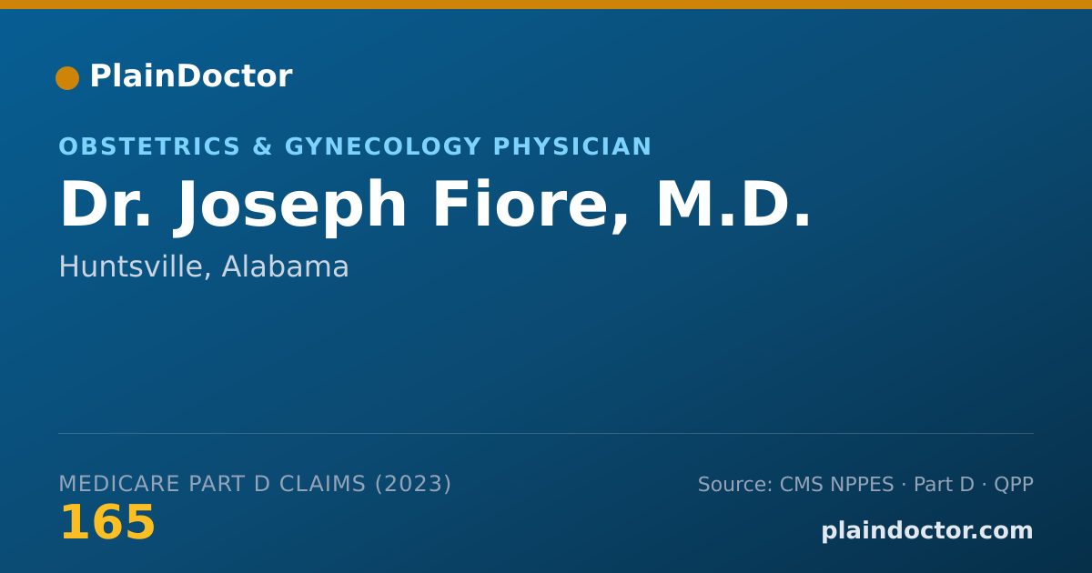 Shareable card for Joseph Fiore, M.D. - Obstetrics & Gynecology Physician, Huntsville, AL