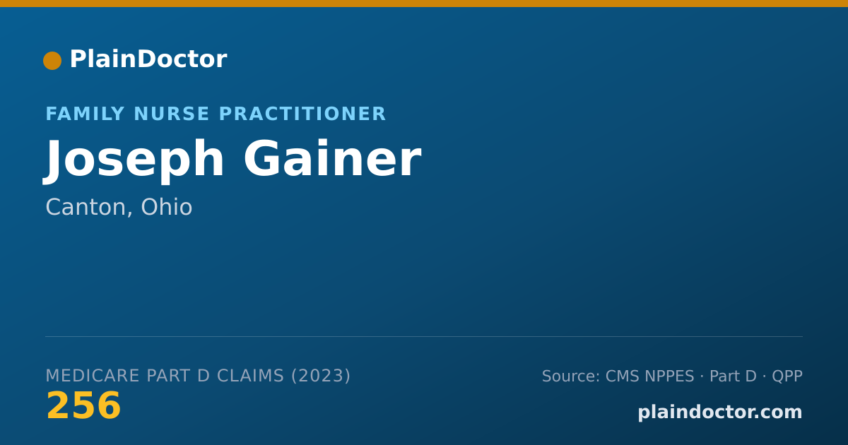 Shareable card for Joseph Gainer - Family Nurse Practitioner, Canton, OH