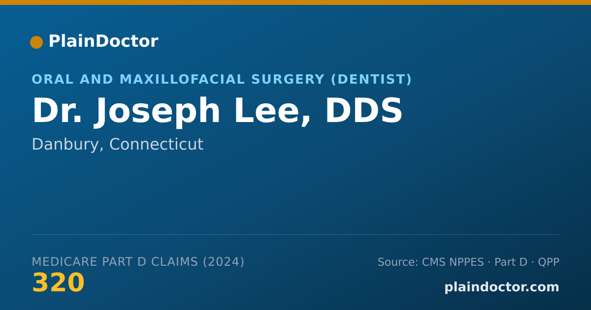 Shareable card for Joseph Lee, DDS - Oral and Maxillofacial Surgery (Dentist), Danbury, CT
