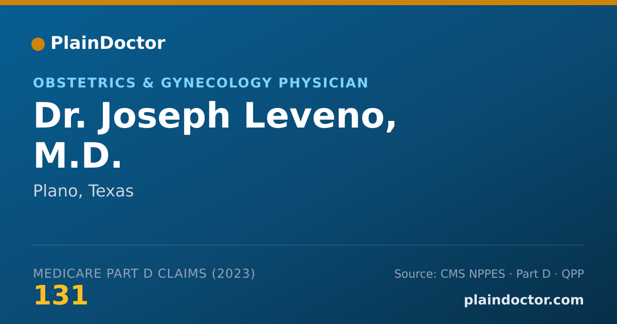 Shareable card for Joseph Leveno, M.D. - Obstetrics & Gynecology Physician, Plano, TX