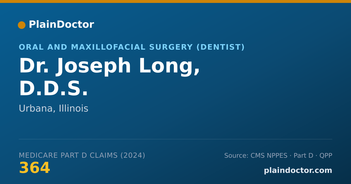 Shareable card for Joseph Long, D.D.S. - Oral and Maxillofacial Surgery (Dentist), Urbana, IL