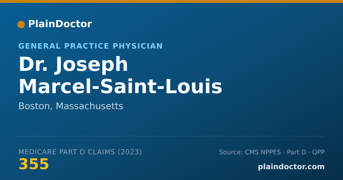 Shareable card for Joseph Marcel-Saint-Louis Demertine, M.D. - General Practice Physician, Boston, MA
