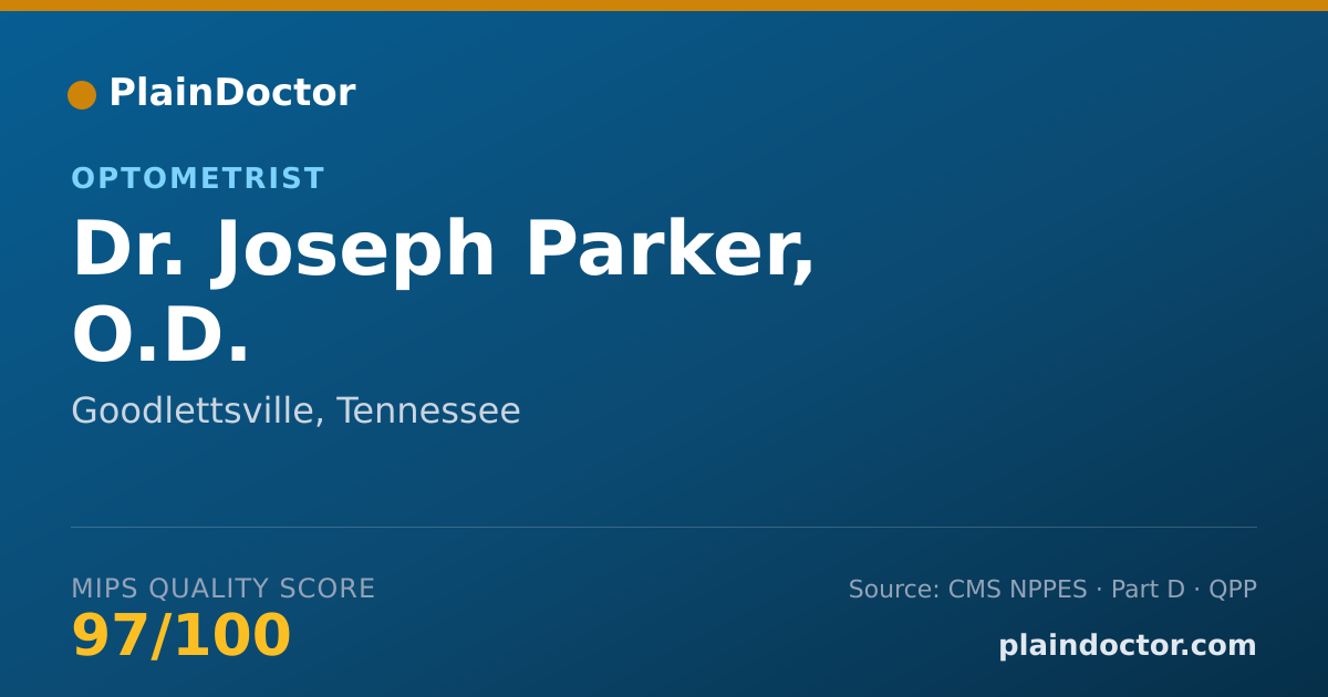 Shareable card for Joseph Parker, O.D. - Optometrist, Goodlettsville, TN
