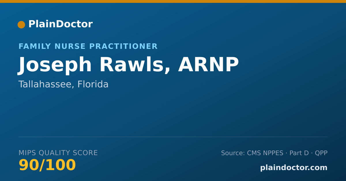 Shareable card for Joseph Rawls, ARNP - Family Nurse Practitioner, Tallahassee, FL