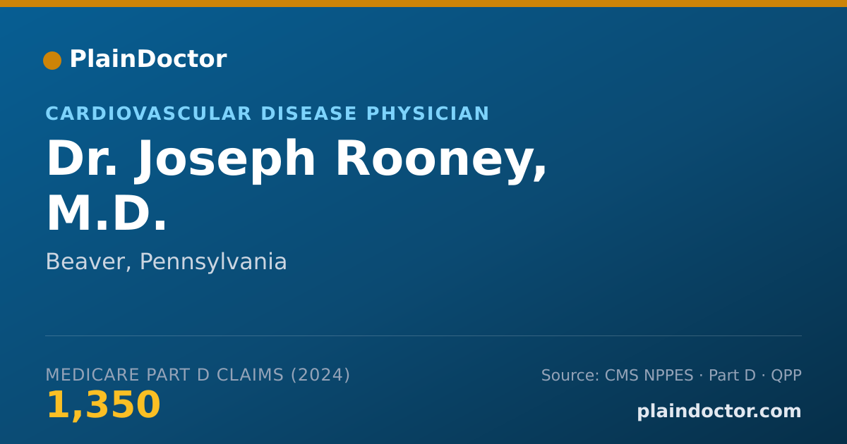 Shareable card for Joseph Rooney, M.D. - Cardiovascular Disease Physician, Beaver, PA