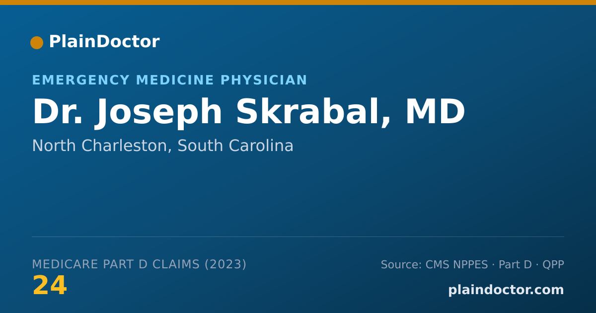 Shareable card for Joseph Skrabal, MD - Emergency Medicine Physician, North Charleston, SC