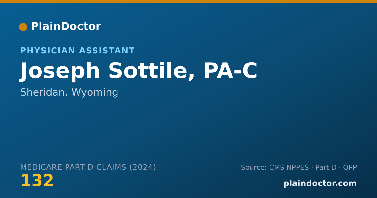 Shareable card for Joseph Sottile, PA-C - Physician Assistant, Sheridan, WY