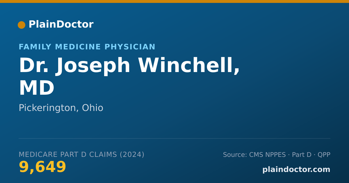 Shareable card for Joseph Winchell, MD - Family Medicine Physician, Pickerington, OH