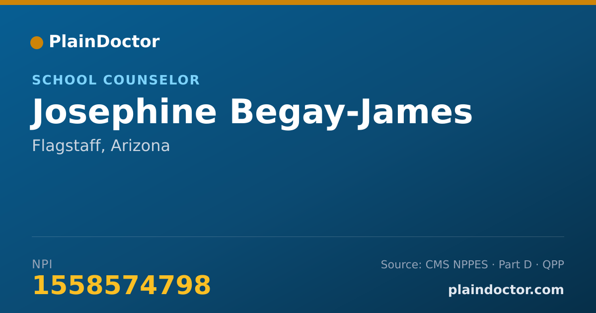 Shareable card for Josephine Begay-James - School Counselor, Flagstaff, AZ