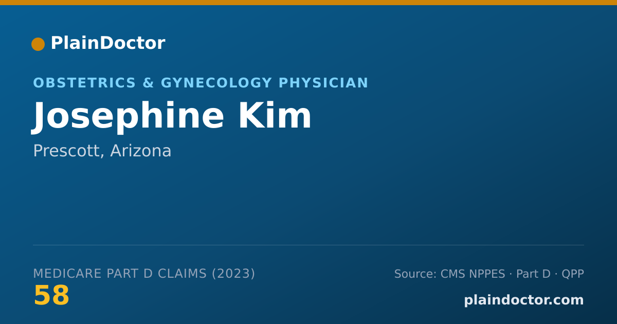 Shareable card for Josephine Kim - Obstetrics & Gynecology Physician, Prescott, AZ