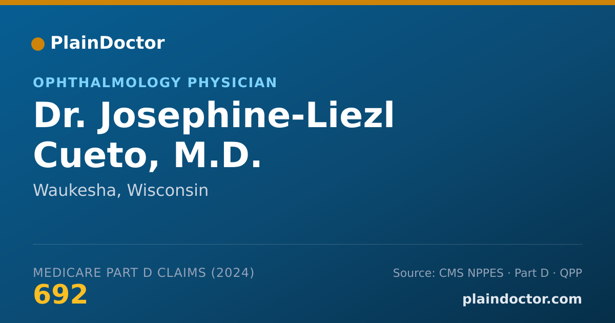 Shareable card for Josephine-Liezl Cueto, M.D. - Ophthalmology Physician, Waukesha, WI