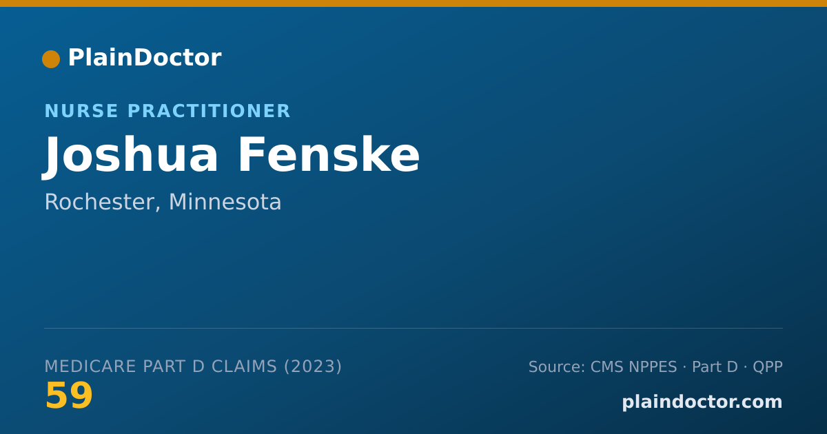 Shareable card for Joshua Fenske - Nurse Practitioner, Rochester, MN