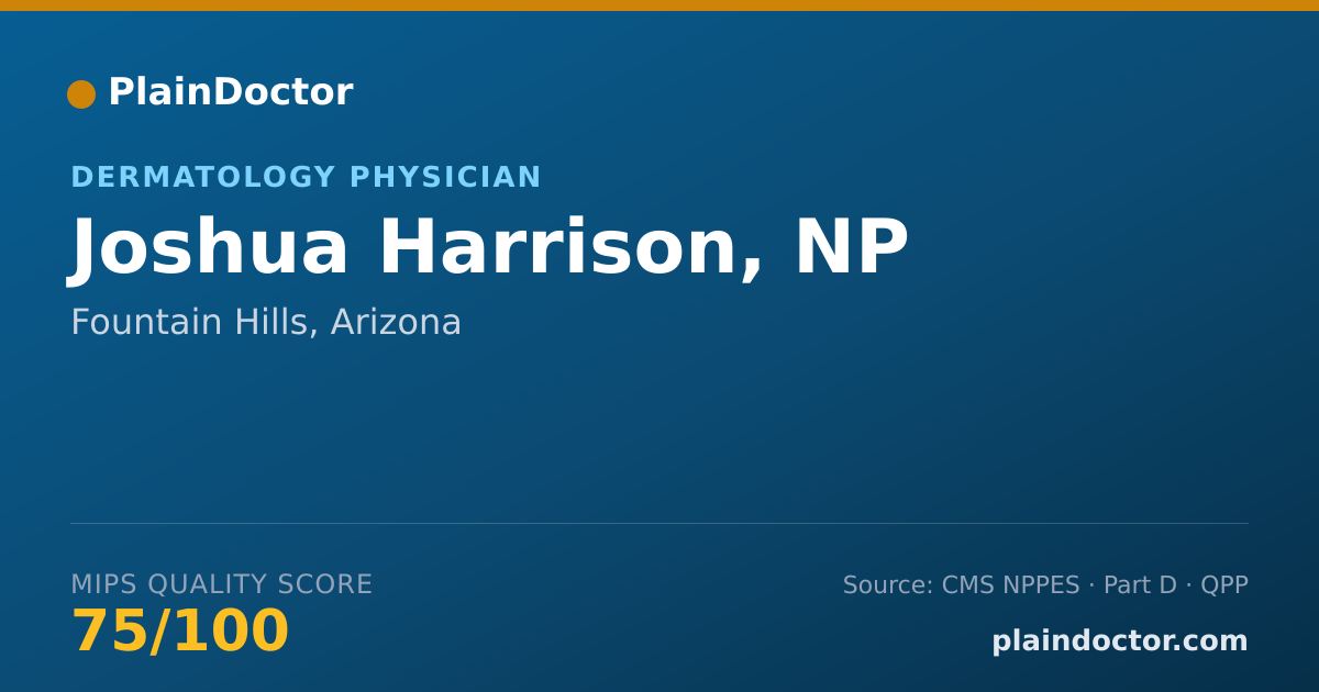Shareable card for Joshua Harrison, NP - Nurse Practitioner, Fountain Hills, AZ
