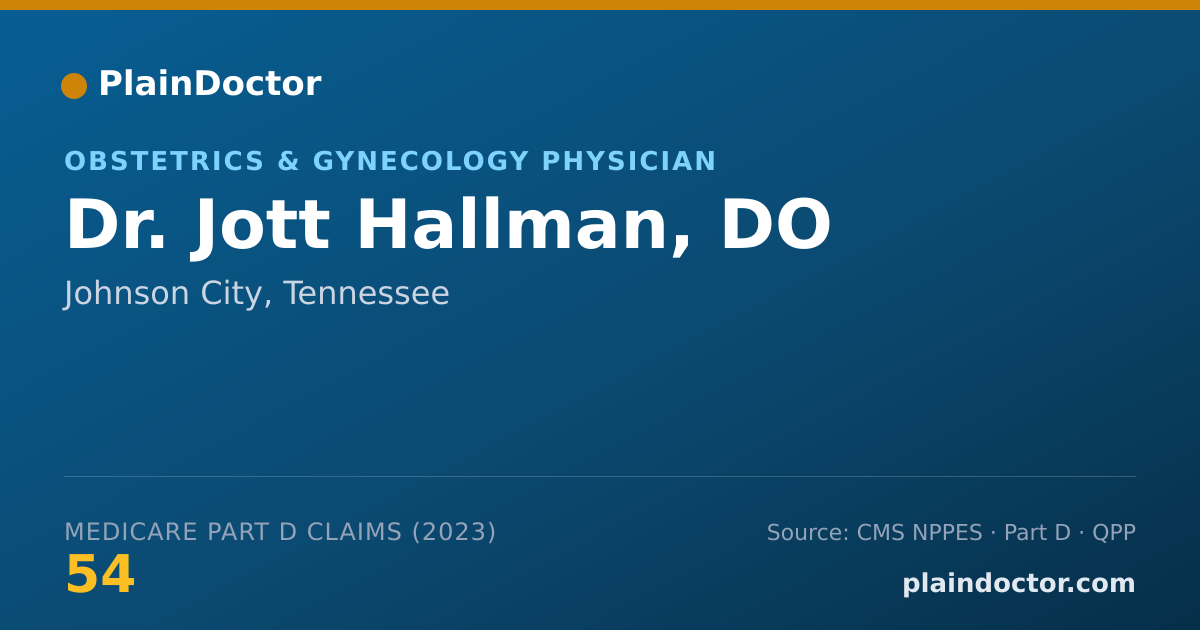 Shareable card for Jott Hallman, DO - Obstetrics & Gynecology Physician, Johnson City, TN