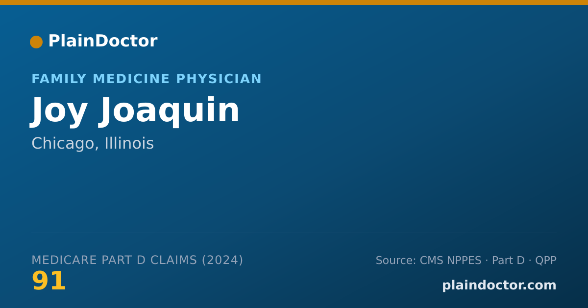 Shareable card for Joy Joaquin - Family Medicine Physician, Chicago, IL